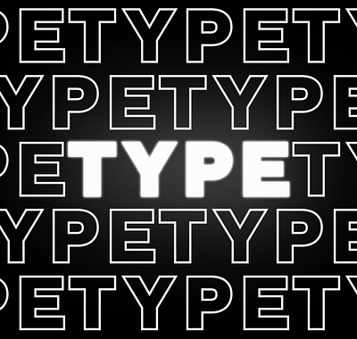 TYPE after effects motion graphics text typography