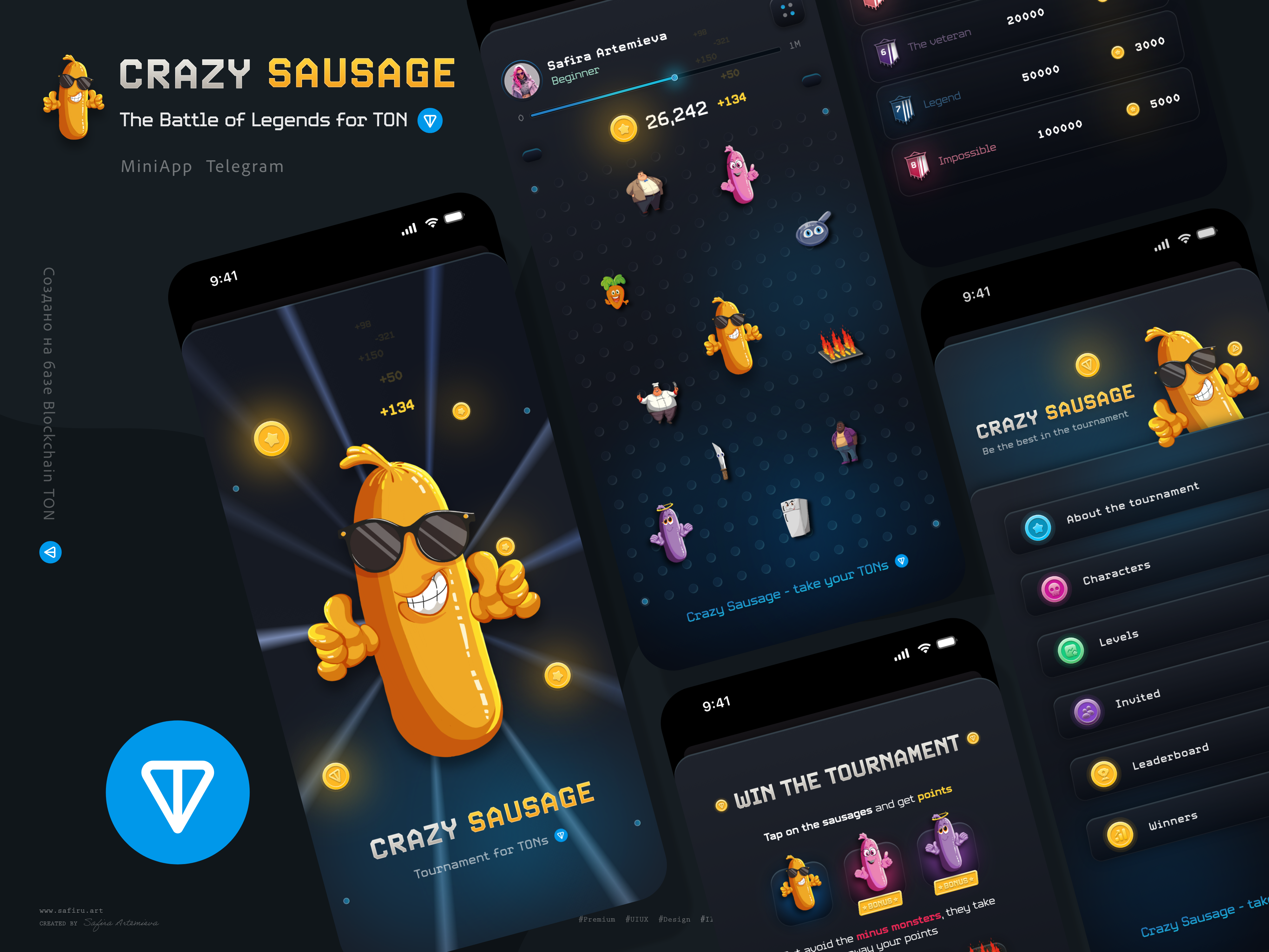 Example of Miniapp Design / Telegram Game  JL2724