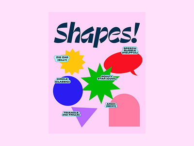 Bold Geometric Shapes Exploration arch design design fun design inspiration designinspiration digital art digitalart ellips geometric design geometricdesign graphic design illustration logo poster rectangle shapes speech bubble star triangle zig zag