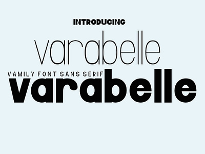 Varbelle 3d animation branding design font graphic design handwritten fonts illustration logo motion graphics typeface typography ui