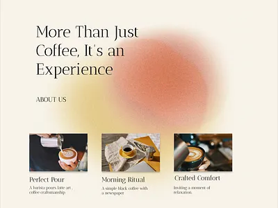 Gradient Landing Page - Coffee branding coffe shop coffee coffee store design figma gradient home landing page ui ux web design