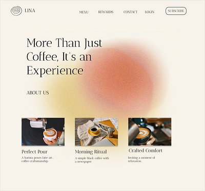 Gradient Landing Page - Coffee branding coffe shop coffee coffee store design figma gradient home landing page ui ux web design