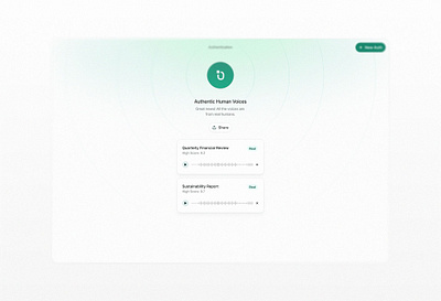 AI Biometric Voice Authentication tool ai audio auth biometric product product design sound tool voice web