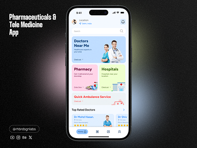 Pharma App app branding design figma graphic design illustration logo ui ux vector