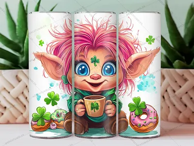 Cute Pink Girl Cartoon Tumbler Warp color image colourful custom design custom tumbler design girl tumbler art happy tumbler illustration person tumbler photography pink tumbler skinny tumbler sublimation tumbler sublimation tumbler warp vector art waterslide tumbler