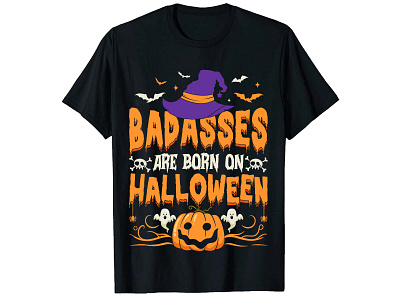 Halloween T-Shirt Designs Bundle, Typography customtshirt graphictees halloweentshirts tshirtdesign tshirtprint