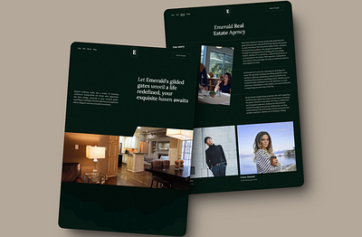 Emerald - Real Estate Agency agency design framer template landing page minimal real estate ui uiux ux web design website