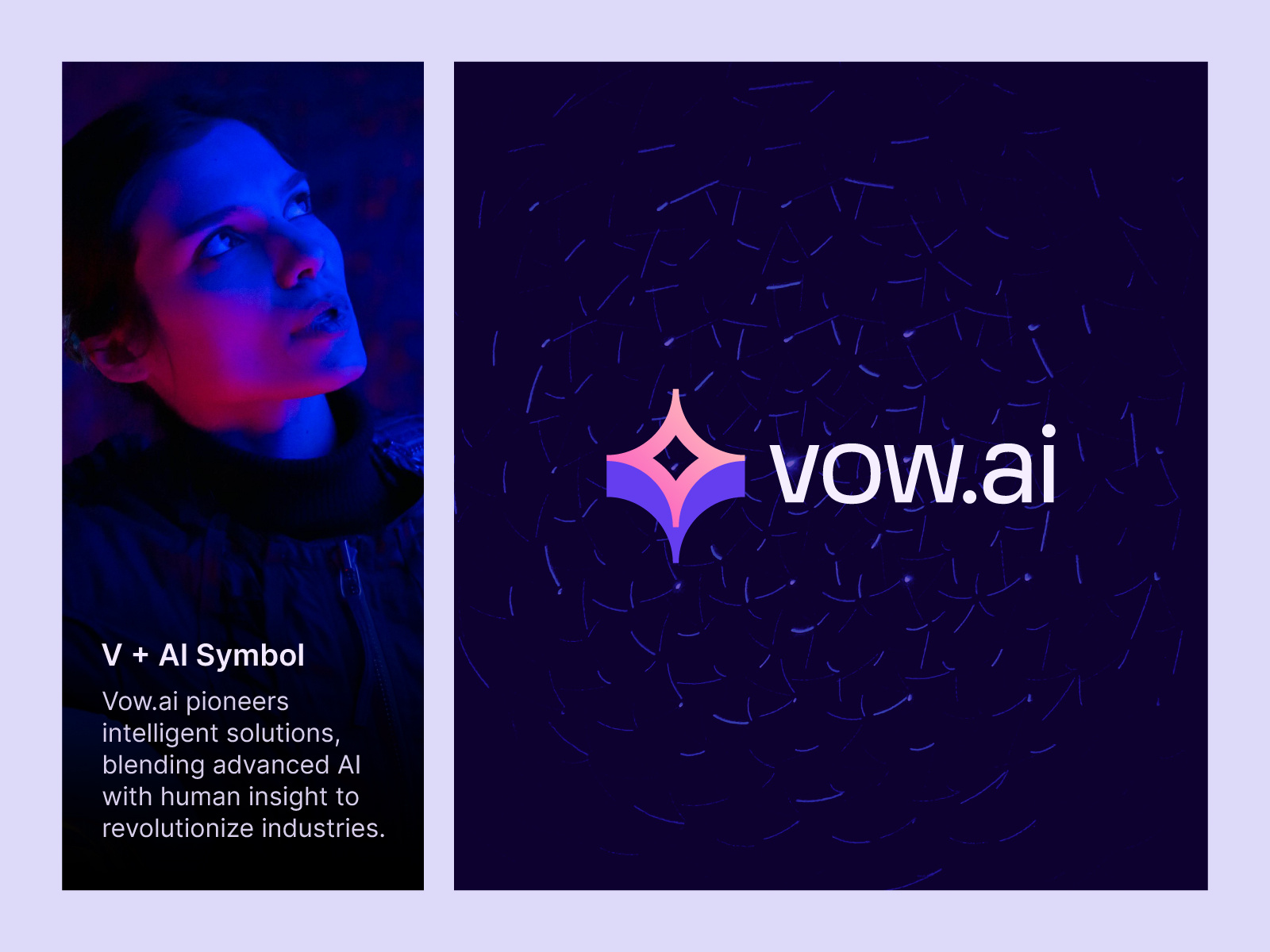 Vow.ai - V Lettermark AI Company Logo brand design branding