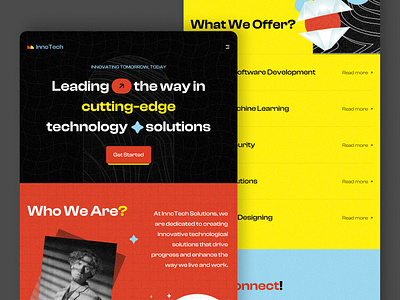 InnoTech Landing Page Design - Agency Page agency page creative solutions