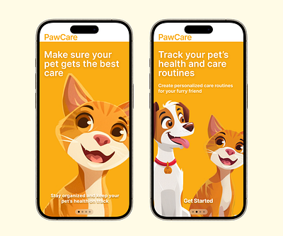 PawCare-UI/UX Case Study design illustration ui user ınterface design usercentereddesign ux