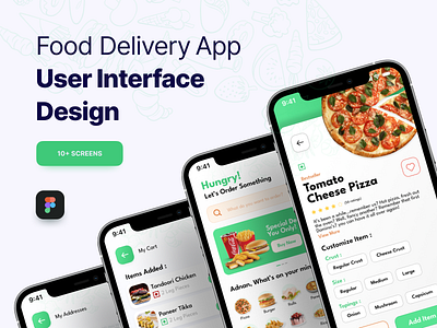 Food Delivery App UI Design 12fox studio adnan sheikh com delivery app delivery app ecom food delivery app modern ui ui ui design uiux ux design