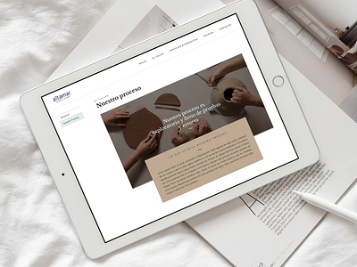 Website design for the ceramics studio, Altamar responsivedesign webdesign webflow webflowdesign webflowdevelopment