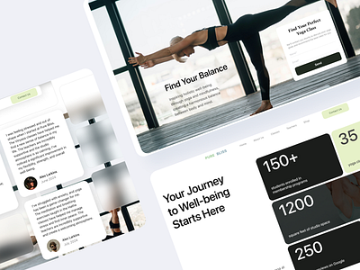 Yoga Studio design ui ui design web design