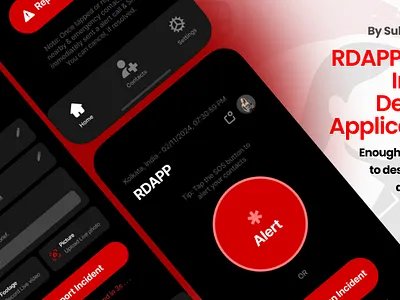 RDAPP : Rape Detection Application UI Concept Design. app branding concept design detection app graphic design illustration logo protest rdapp safety system tool typography ui ui concept ux vector