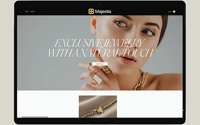 Majestia homepage video design ecommerce fashion graphic design jewellery jewelry style web web design woman