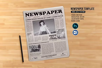 Newspaper Template business business newspaper clean corporate newspaper corporate template editable elegant magazine modern modern newspaper ms word multipurpose news news paper newsletter newsletter design newspaper template photoshop template printable report