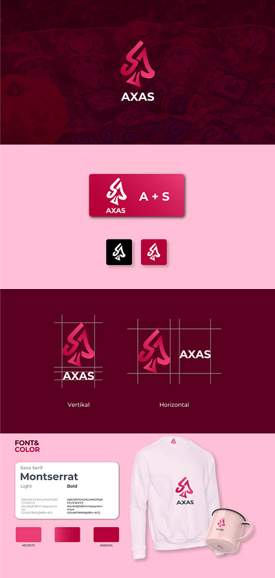 custom logo design skin care logo design - AXAS brand branding design graphic design identity logo vector