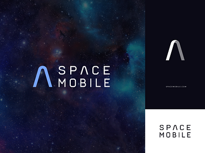 Space Mobile 4g5g cellular cellular broadband network community connect engineers flight global logo concept logo design logotype mobile network phone planet rocket satellite space spacemobile technology