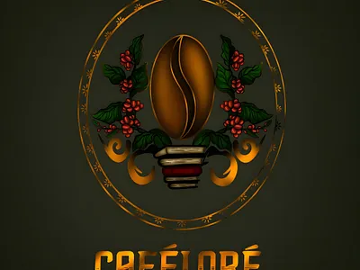 Caféloré branding graphic design logo