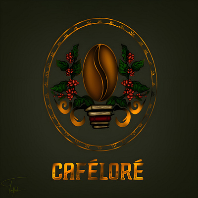 Caféloré branding graphic design logo