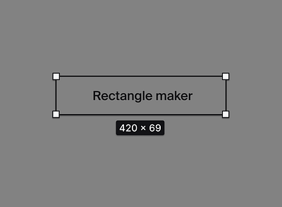 Rectangle Maker figma graphic design minimal simple sticker design