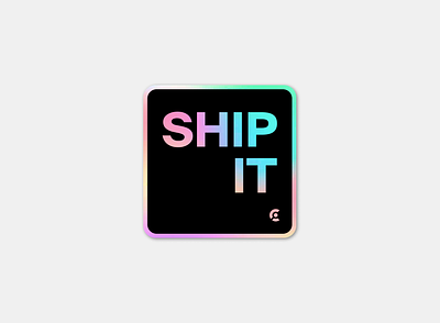 Ship It sticker for Clerk ship it sticker design