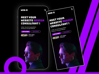 Portfolio website figma ui