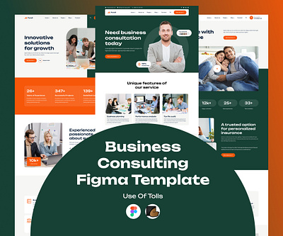 Business Consulting Figma Template figma design landing page design themeforst ui ui design ux design web design website design