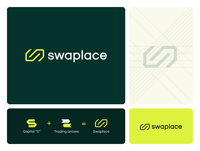 Swaplace → Logo Design bloc blockhain branding design exchange graphic design logo offer platform trade ui web3