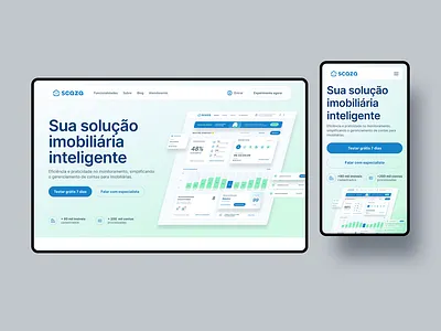 Scaza Website clean ui design figma illustration imóveis product design real state ui ui design user interface ux