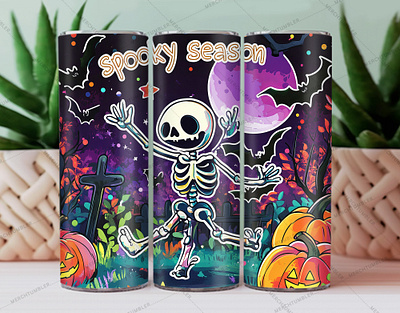 Halloween Skeleton 20 Oz Tumbler autumn classroome color image custom design design illustration king art moon tumbler photography pumpkin tumbler pumpkin vector skinny tumbler sublimation tumbler sublimation tumbler warp vector art waterslide tumbler