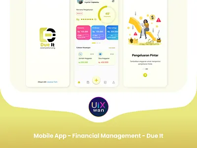 Mobile App - Financial Management - Due It dueit financial management mobileapp ui