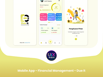 Mobile App - Financial Management - Due It dueit financial management mobileapp ui