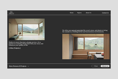 HUDECO ui design design minimal typography ui ux webdesign website