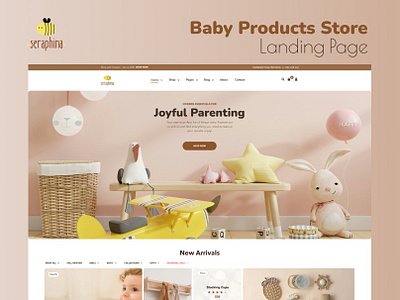 Baby Products Store | Landing Page UI baby products baby ui ecommerce store kids products kids ui landing page products ui ux