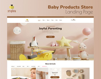 Baby Products Store | Landing Page UI baby products baby ui ecommerce store kids products kids ui landing page products ui ux