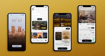 Homestay & Vacation Rental App travel app ui