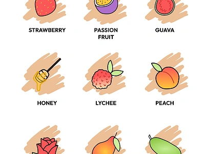 Flavor Profile Icons branding icon ui vector