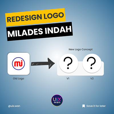 Redesign Logo - Milades Indah branding card business graphic design logo milades indah mockup mockup tower redesign logo