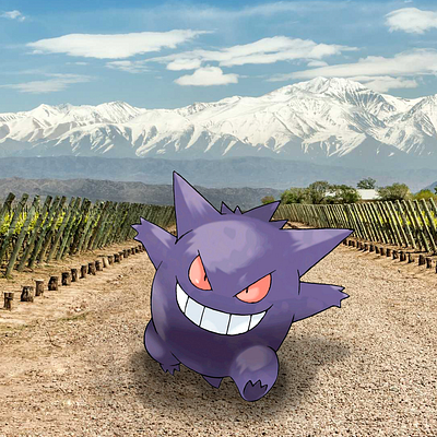 Gengar & the vineyard photoshop