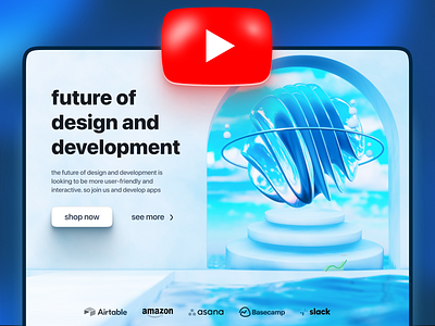 Modern 3D Website Design/Development • YouTube Tutorial 3d youtube