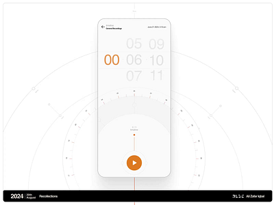 Recollections android audio figma interaction design ios minimalistic mobile mobile app modern monotone motion design recording retro simple tablet tape touch ui ux uxui