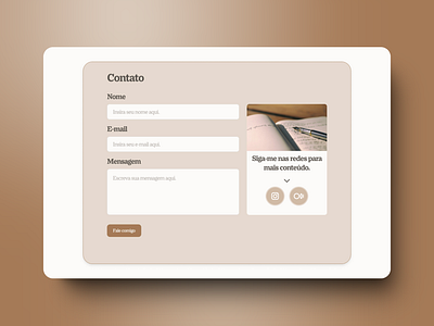 Contact Page blog contact ui ux