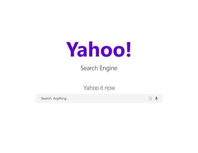 Yahoo's search engine! branding design graphic design logo motion graphics ui ux vector website