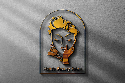 Hand Beauty Salon - Logo 2024 3d art artist beauty beautysalon branding design gold graphic design hand illustration logo trend ui vector