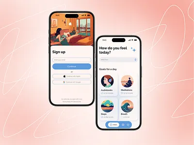 Mental health | Mobile App app design ui ux
