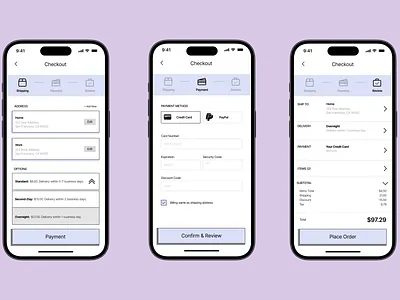 Daily UI Design Challenge #2 - Credit Card Checkout