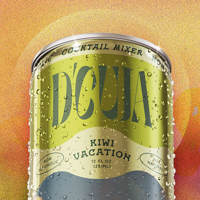 D'CUJA • Non-Alcoholic Beverage Packaging beverage design beverage packaging branding can packaging color pallete cpg design design agency dribbble graphic design identity illustration logo packaging typography vector