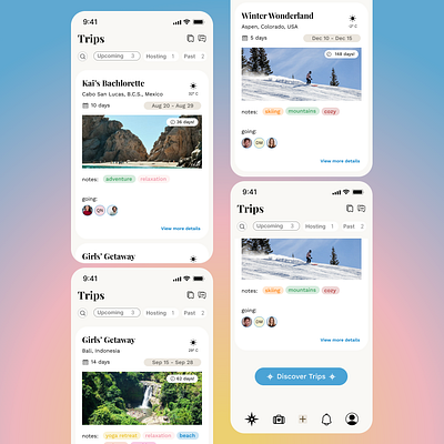 Rome Travel App card design design graphic design itinerary portfolio product design travel design ui