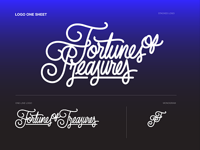 Fortunes Of Treasures - ( Logo Sheet ) brand and identity brand design brand identity branding crypto design fortunes graphic graphic design identity identitydesign lettering logo logodesign logos logotype nft treasures typography visual identity